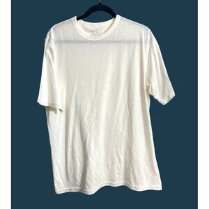 Perry Ellis Portfolio Mens White T-Shirt Size XL - Classic Crew Neck Comfort
